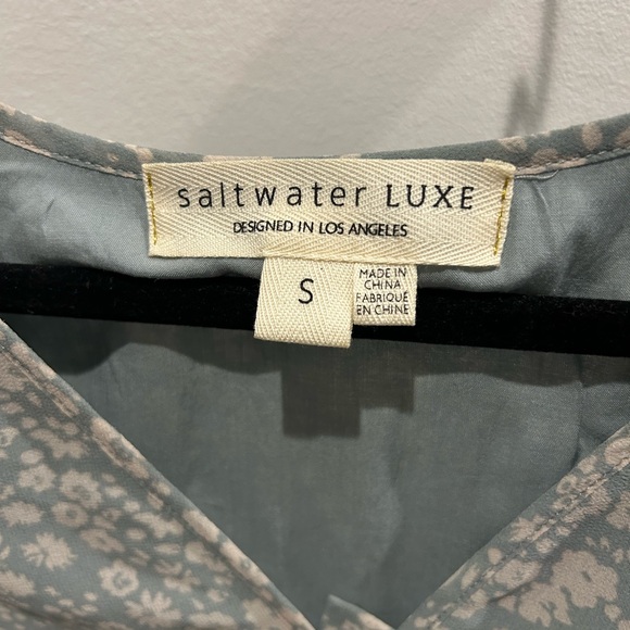 Saltwater Luxe Women's Blue Floral Top - Picture 3 of 3